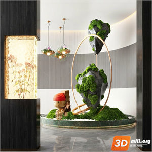 Lobby Decoration Skp Files 